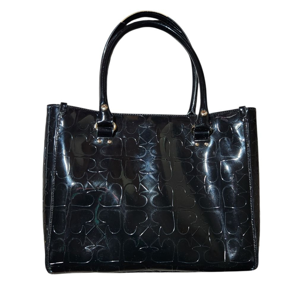 Kate Spade Black Patent Leather Tote Bag Women - Picture 2 of 14